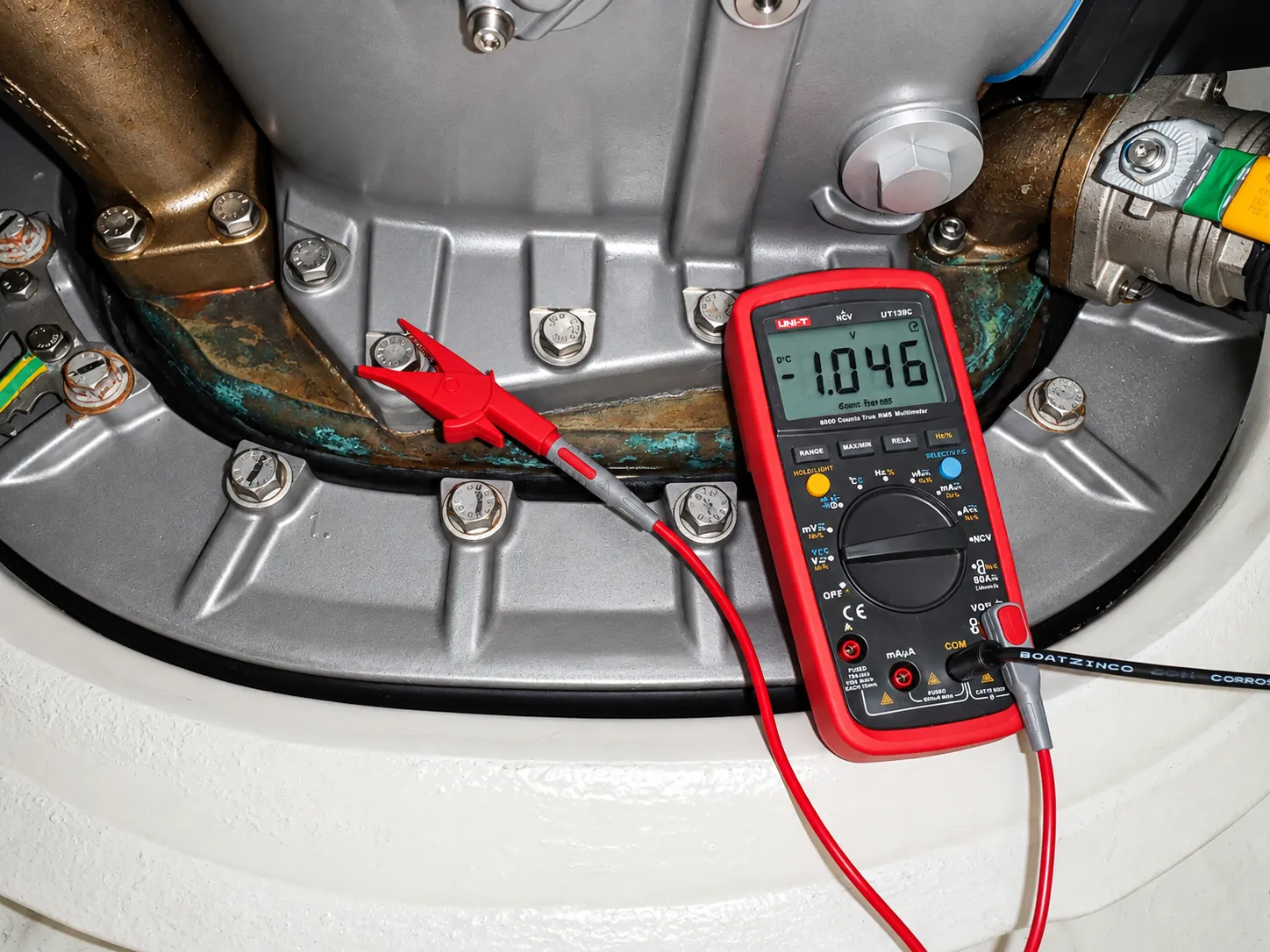 Moisture inspection of GRP sailing yacht deck